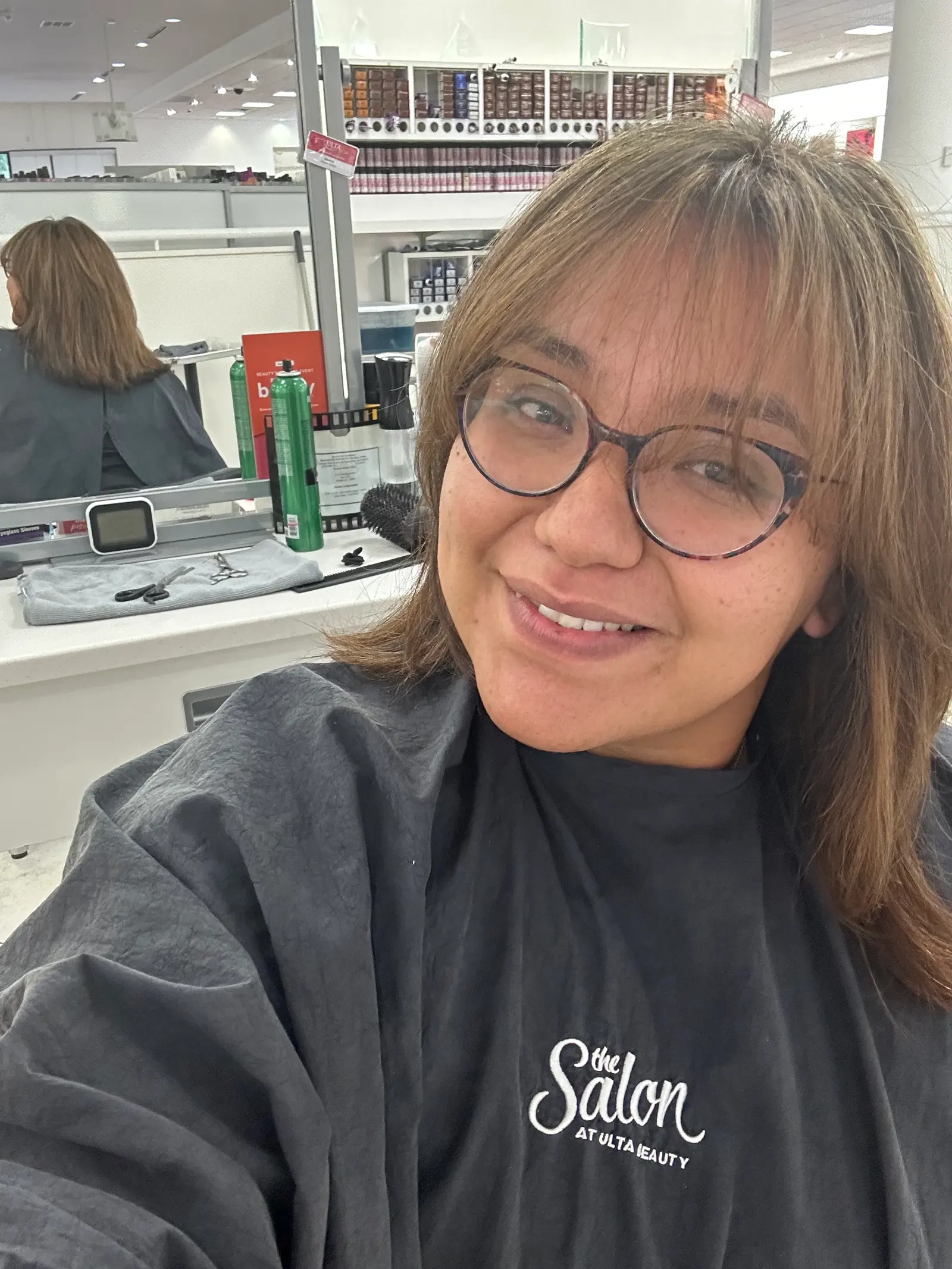 Face-framing layers and bangs